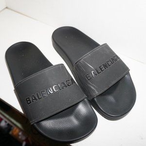 BALENCIAGA Logo Slide Sandal